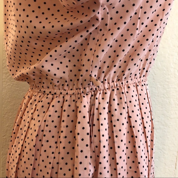 Pink and Black Polkadot Dress - Picture 3 of 4